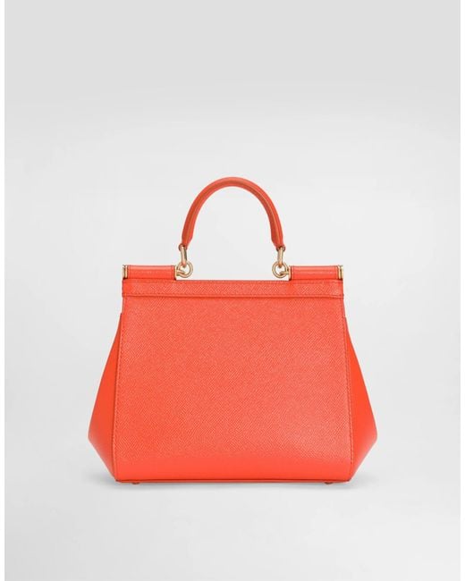 Dolce & Gabbana Red Medium Sicily Handbag