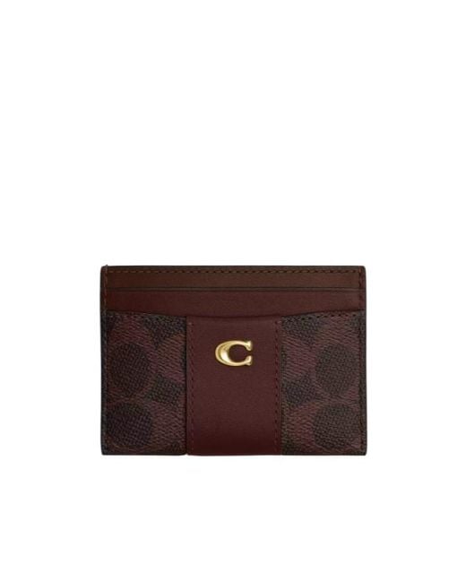 COACH Brown Essential Card Case