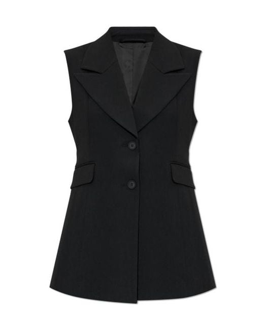 AllSaints Black Sleeveless Vest