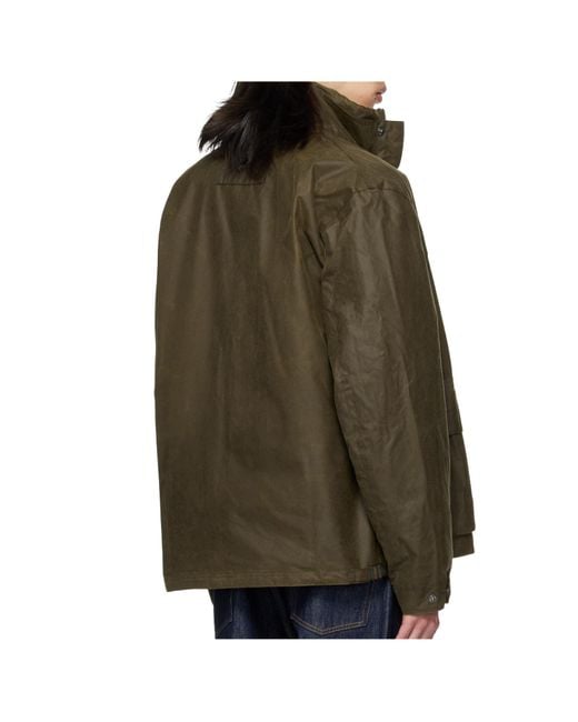 Barbour Green Re-Engineered Utility Bedale Batik Jacket for men