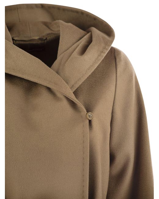 Max Mara Natural Studio Newmang Hooded Coat