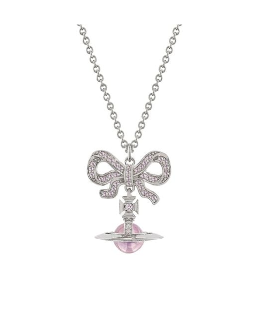 Vivienne Westwood White Octavie Pendant Necklace for men