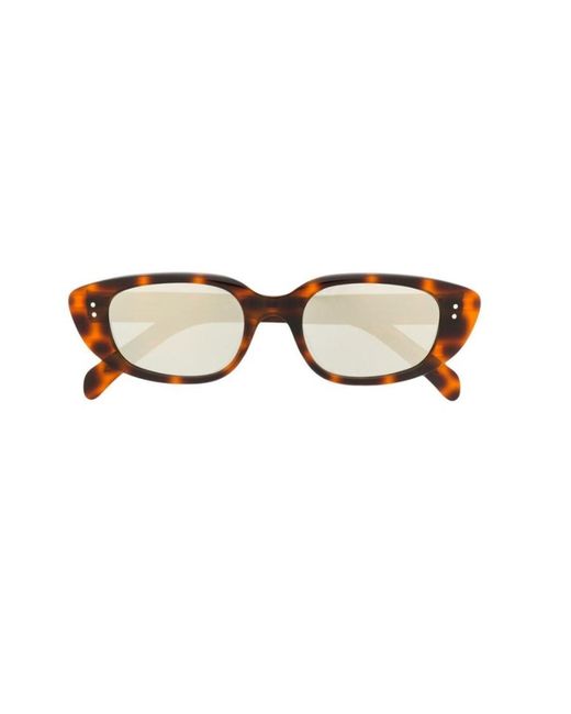Céline White Cat's Eye Frame Sunglasses