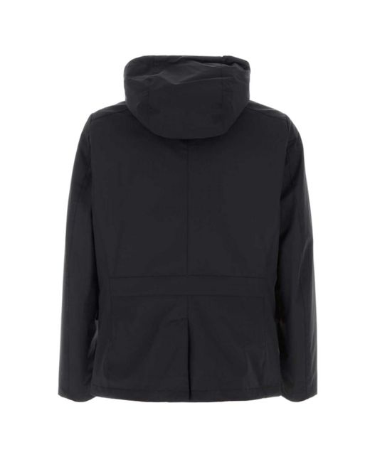 Moorer Blue Ranieri Hooded Jacket for men