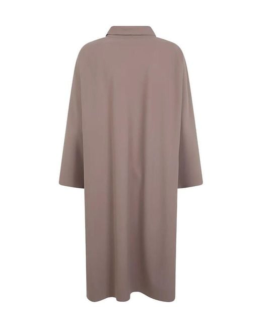 Herno Brown Single-Breasted Coat