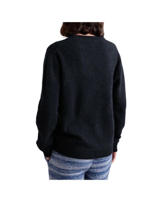 The Elder Statesman Blue Brushed Cashmere Sweater