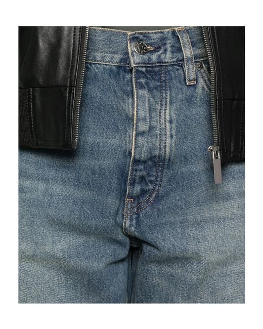 sunflower Blue Logo-Patch Jeans for men