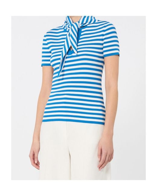 Max Mara Blue Striped Sweater