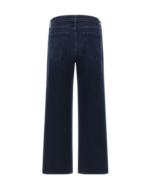 Mother Blue 'The Mid Rise Rambler Zip Ankle' Jeans
