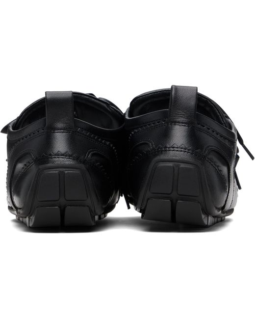 Simone Rocha Black Ballerina Leather Sneakers for men