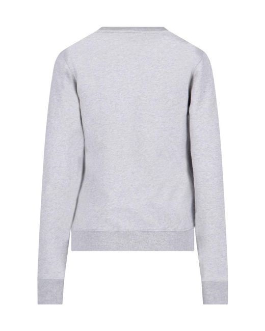 Maison Kitsuné White Fox Champion Cotton Sweatshirt