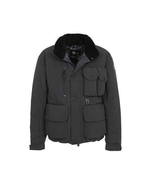 Moncler Black Long-Sleeved Down Jacket for men