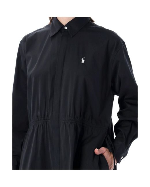 Polo Ralph Lauren Black Simple Shirt Dress