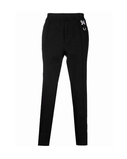 1017 ALYX 9SM Black 1017 9Sm Buckle Detailed Straight Leg Pants for men