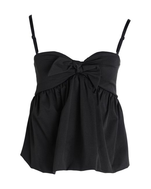 MAX&Co. Black Deep V Neck Strap