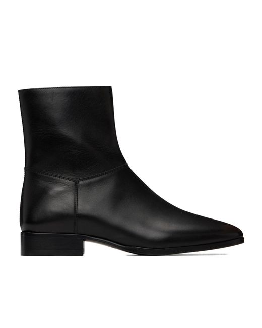 Fear Of God Black Side-Zip Block Heel Ankle Boots for men
