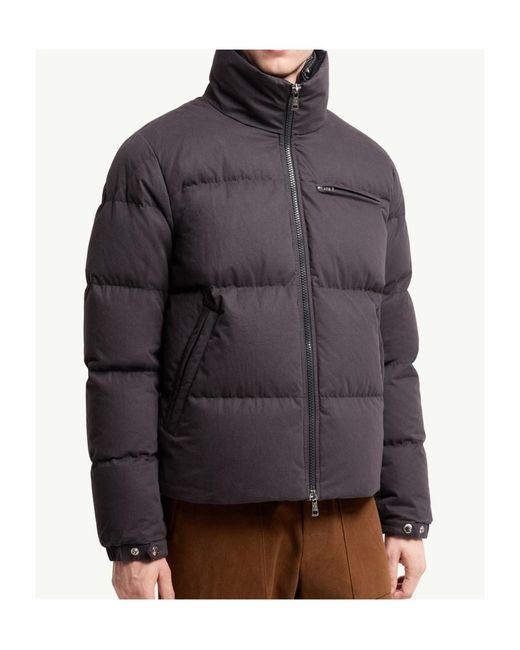 Moncler Gray Isenviel Cotton Poplin Short Down Jacket for men