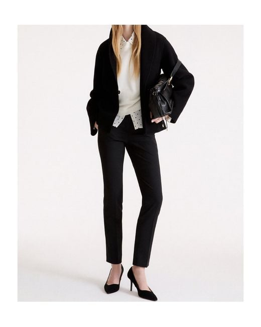 Marella Black Pleated Casual Trousers