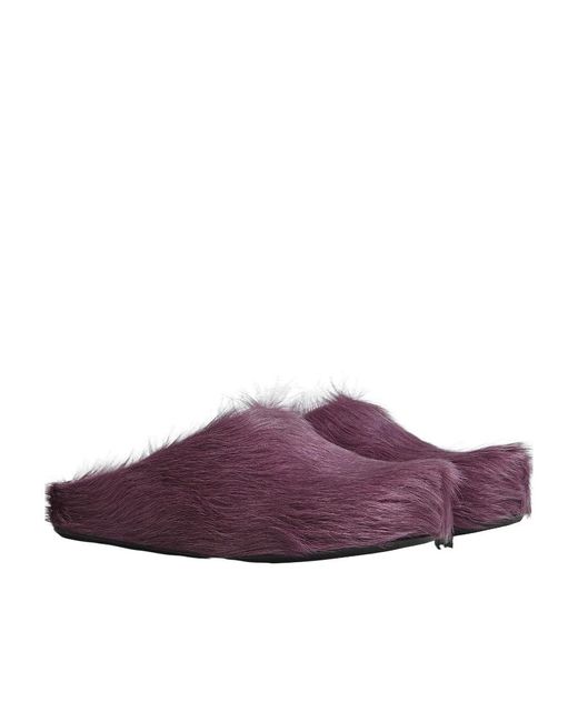 Marni Red Fussbett Slip-On Flat Mules for men