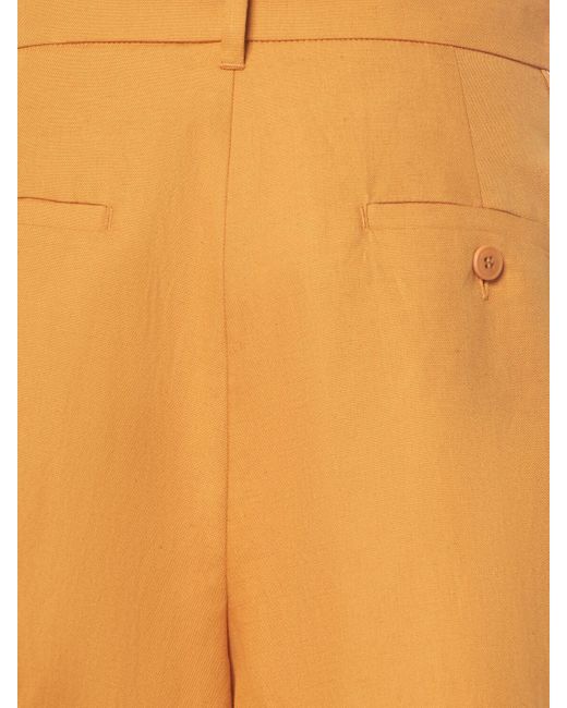 Weekend by Maxmara Orange Belt-Loop Shorts