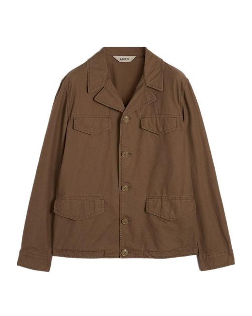 Aspesi Brown Jacket for men