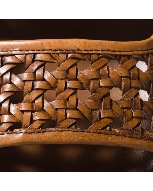 Miu Miu Brown Woven Leather Sandals