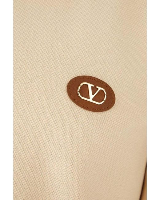 Valentino Natural Vlogo Signature Button-Up Bomber Jacket for men