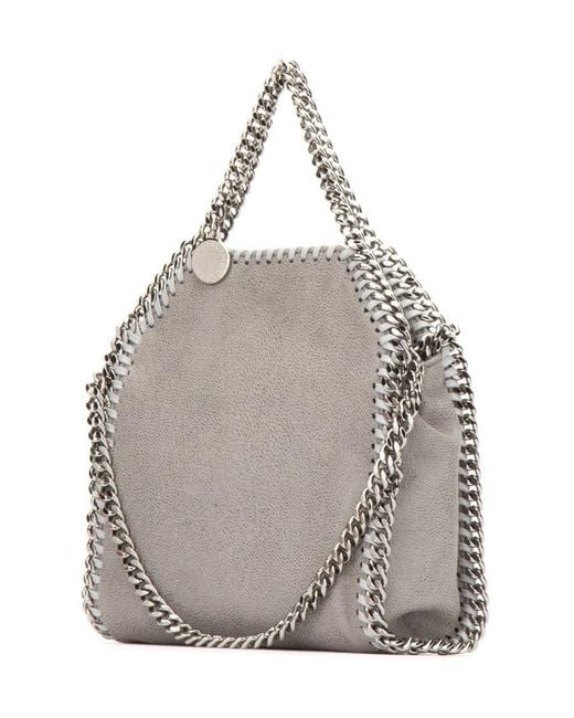 Stella McCartney Gray Falabella Tiny Tote Bag