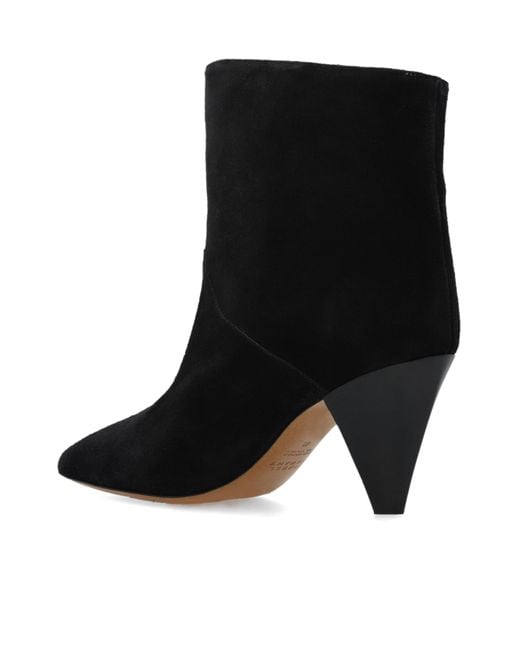 Isabel Marant Black Larta Pointed-Toe Ankle Boots