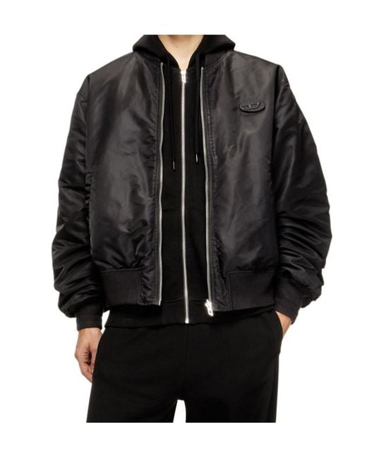 DIESEL Black Jackets for men