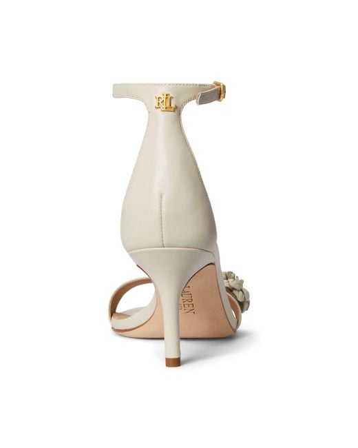 Ralph Lauren White High-Heeled Sandals