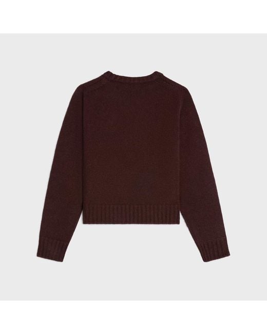 Céline Purple Crewneck Sweater