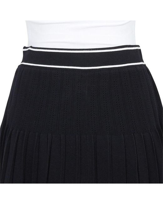 J.Lindeberg Black Knitted Midi Skirt