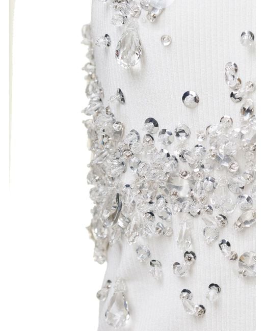 Bottega Veneta White Jersey Top