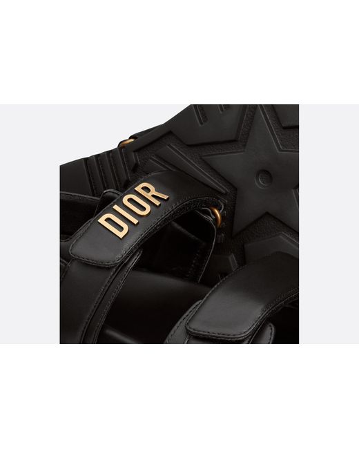 Dior Black Logo Sandals