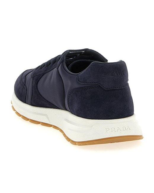 Prada Blue Prax 01 Re-Nylon Sneakers for men