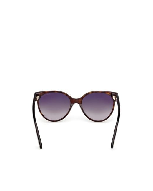 Tom Ford Metallic Eyewear Tallulah Round Frame Sunglasses