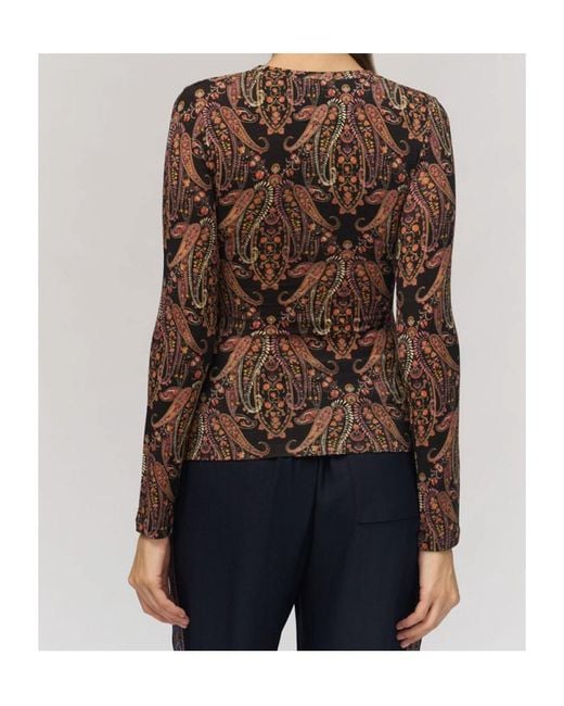 Etro Brown Long-Sleeved T-Shirt