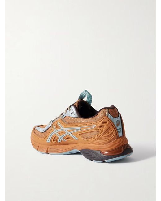 Asics Brown Rubber Trimmed Mesh Sneakers