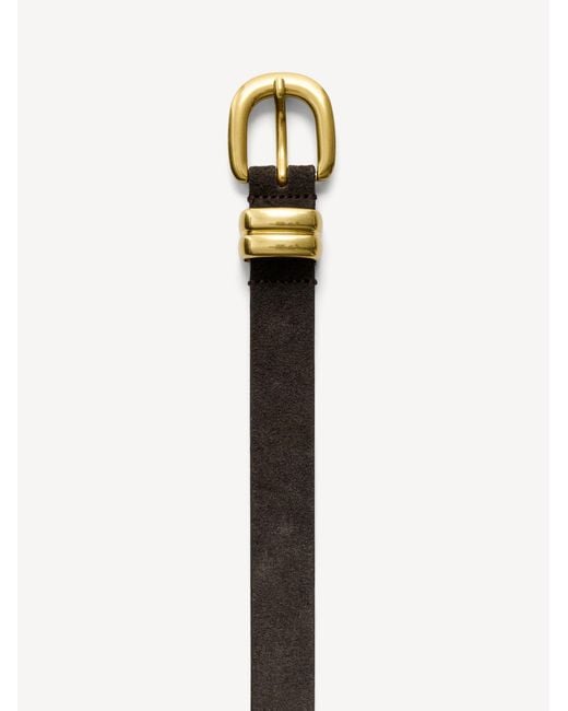 By Malene Birger Metallic Zoilo Buckled Belt