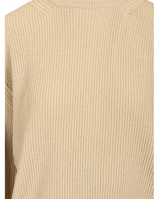 Rick Owens Natural Concordians Open-Back Knitted Jumper