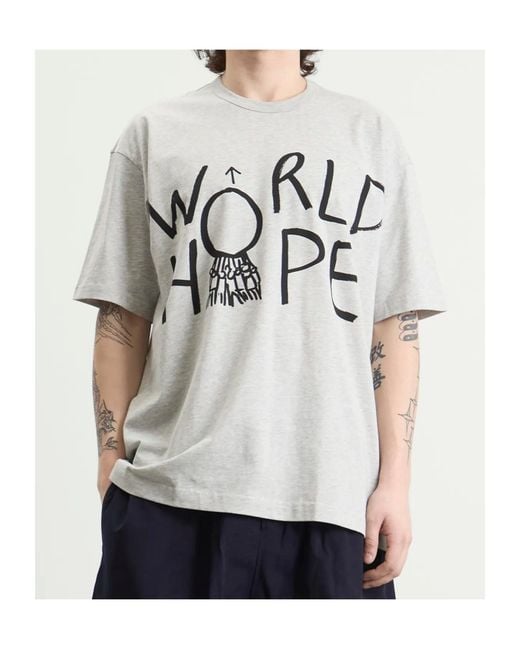 Comme des Garçons White Short-Sleeved T-Shirt for men