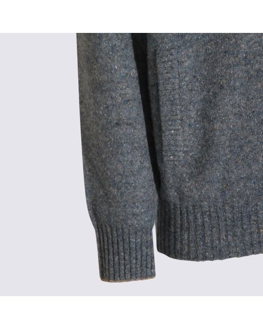 Brunello Cucinelli Blue Knitwear for men