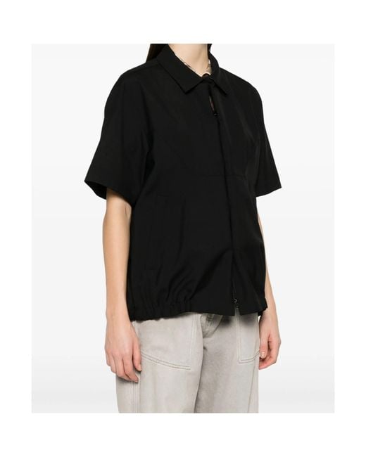 Sacai Black Long Sleeve Shirt