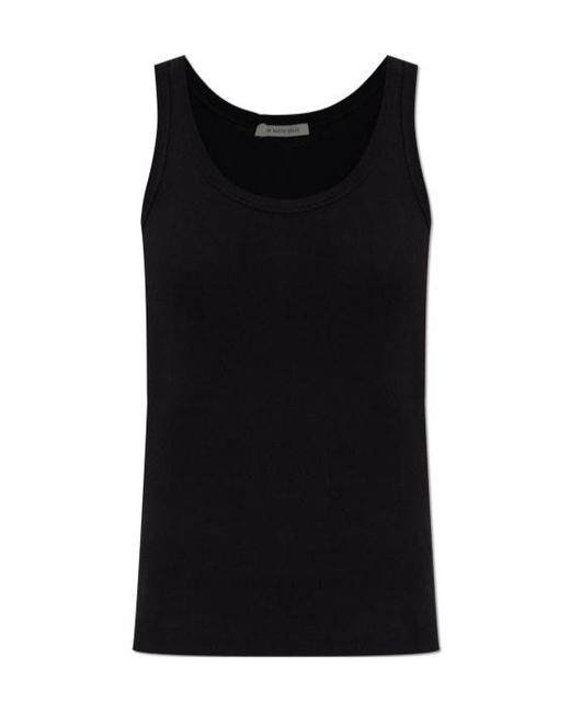 By Malene Birger Black Dali Logo-Embroidered Tank Top
