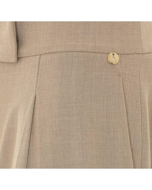 Liu Jo Natural High-Waisted Casual Trousers