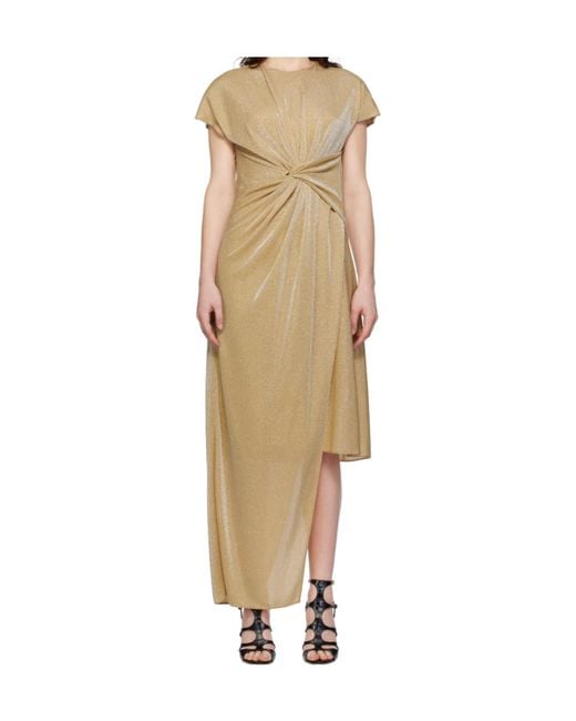 Lanvin Natural Short Sleeve Dress