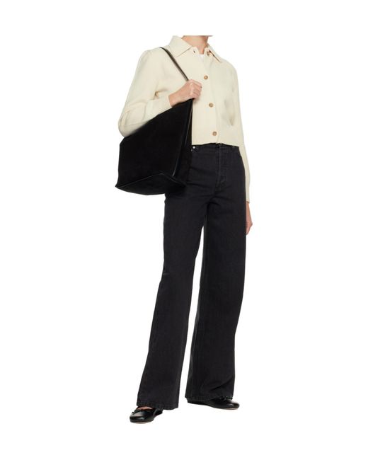 A.P.C. Black Adjustable-Strap Zip Shoulder Bag