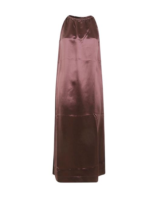 Loulou de Saison Purple Morene Halterneck Maxi Dress