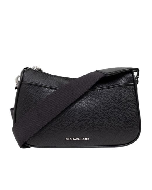 MICHAEL Michael Kors Black Jet Set Logo-Lettering Crossbody Bag